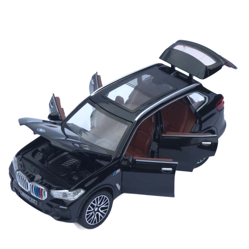 Машинка метал BMW X5 АвтоСвіт чорна 1:32 звук світло інерція 16*7,5*6,5 см (AP-1755)