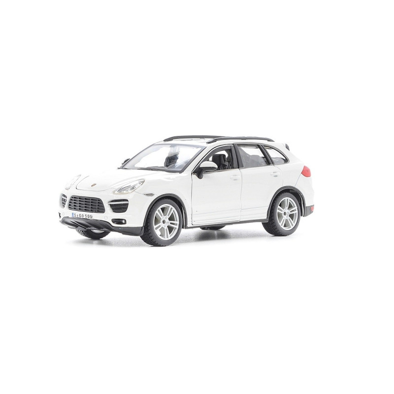 Машинка металлическая Porsche Cayenne Turbo Bburago,  Порше Кайен белый 11*12*24 см (18-21056)