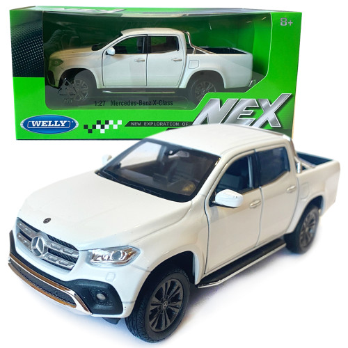 Іграшкова машинка металева WELLY 1:27 MERCEDES-BENZ X-CLASS, біла, відкр.двері, 19*6.5*6.5 см (24100W)