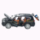 Машинка метал Toyota Land Cruiser Prado АвтоЕксперт чорна 1:24 звук світло відк двері капот багажник (1200-57)