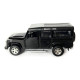Іграшкова машинка металева Land Rover Defender 110, ленд ровер, чорний, відкр двері, інерція, 5*13*5см (250341U)