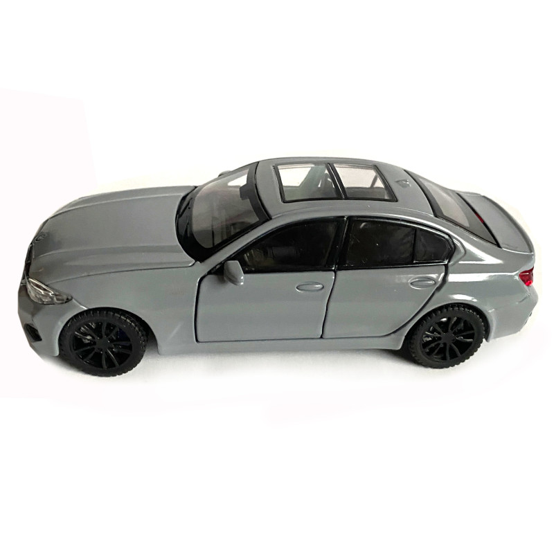 Іграшкова машинка металева BMW 320Li, БМВ, сіра, звук, світло, інерція, откр двері, багажник, капот, Автоексперт, 1:32,15*7*5см (ТК-10105)