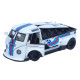 Машинка метал Volkswagen Type 2 VW кемпінг Bus біла Фольксваген 1:32 відкр двері баг звук світло (TK-19970)