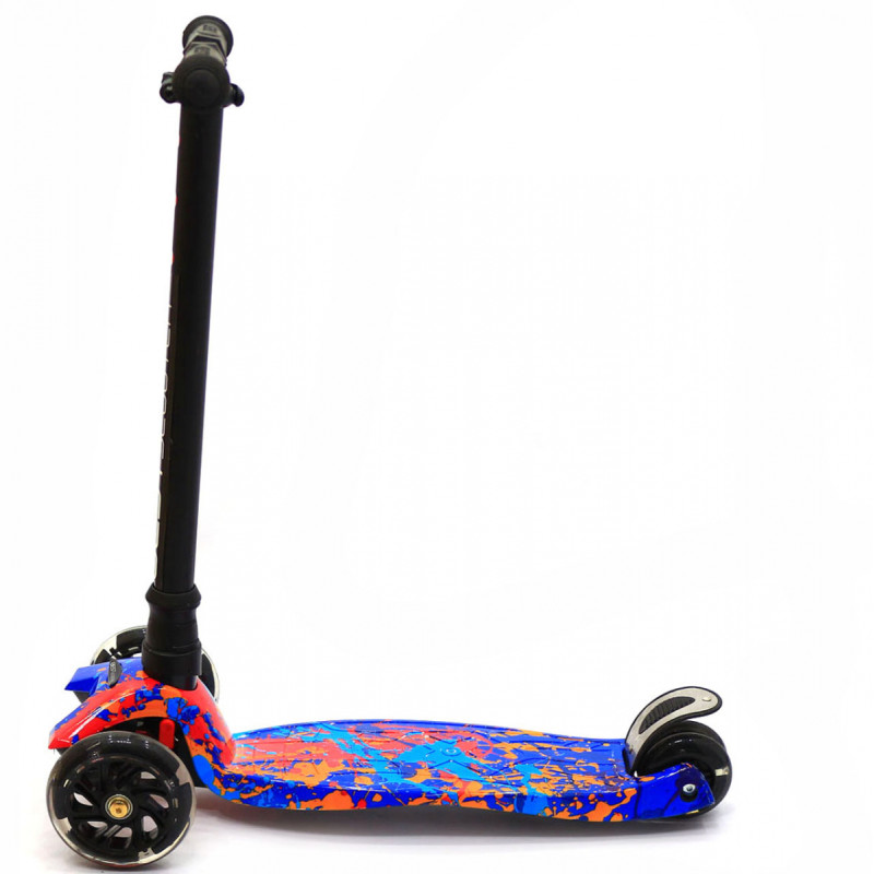 Самокат триколісний дитячий MAXI Best Scooter пластмасовий, 4 колеса PU, СВІТЛО d = 12см (779-1338)