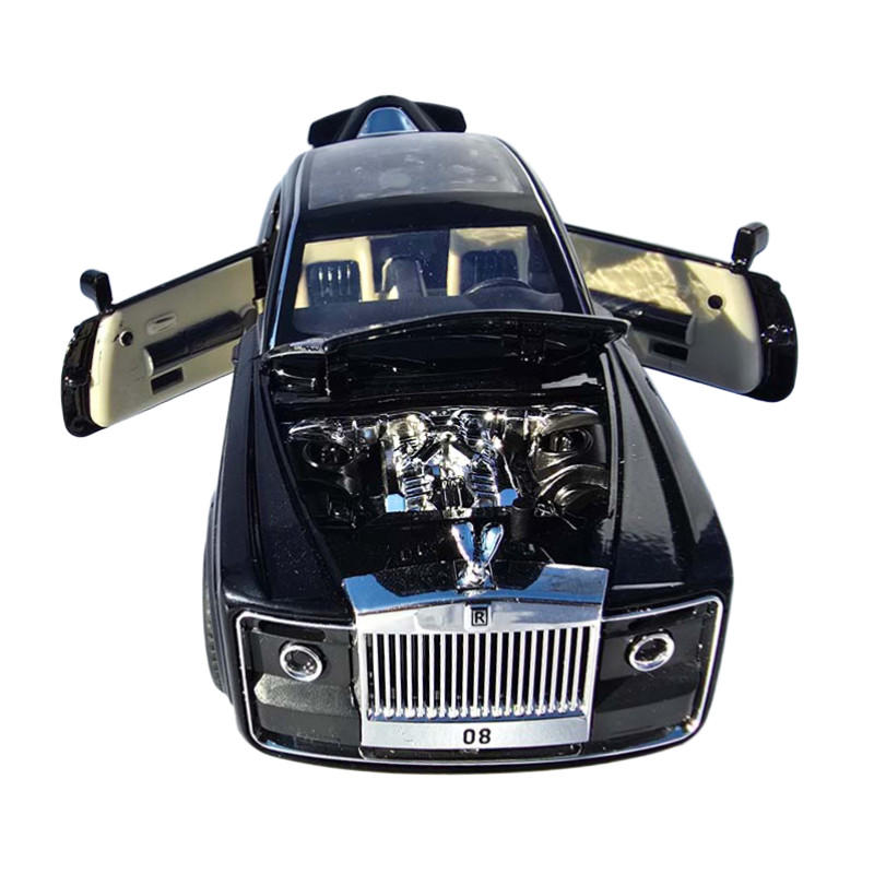Машинка метал Rolls-Royce Sweptail чорна 1:24 звук світло інерція відкр двері баг капот 20*7*5,5 см (RS-87412)