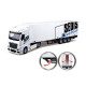 Фура Mercedes-Benz Actros c погрузчиком Bburago, откр задн дв, поддоны, ящики 39х7х10 см (18-31471)
