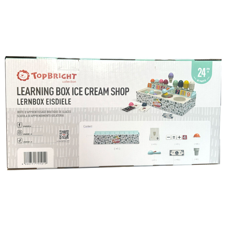 Гра магазин з морозивом когнітивна Top Bright Ice cream математика 42*21*9см (121090)