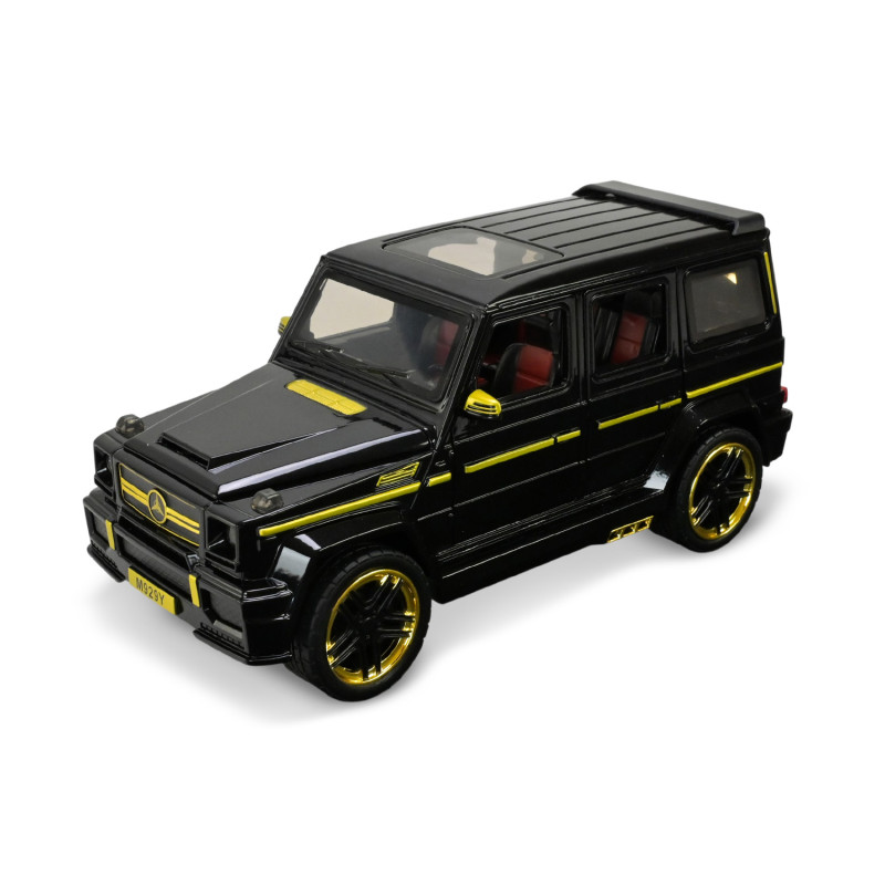 Машинка металл Mercedes-Benz G-Class Gelandewagen черная 1:24 звук свет открыв двери капот багажник (AP7717)