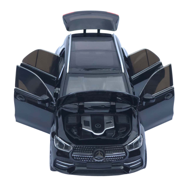 Машинка метал Mercedes-Benz GLE-Class АвтоЕксперт чорна 1:24 звук світло інерція 20,5*8,5*7,5 см (G9775-15)