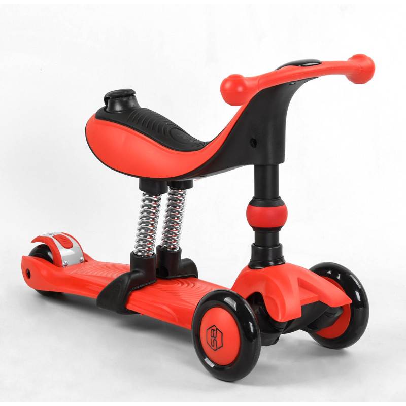 Самокат дитячий транспорт-беговел 3в1 Best Scooter BS-71899 - Червоний
