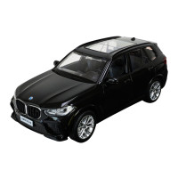 Машина метал BMW X5M чорна 1:32 Автопром світло звук відкр двері багажник (68497)