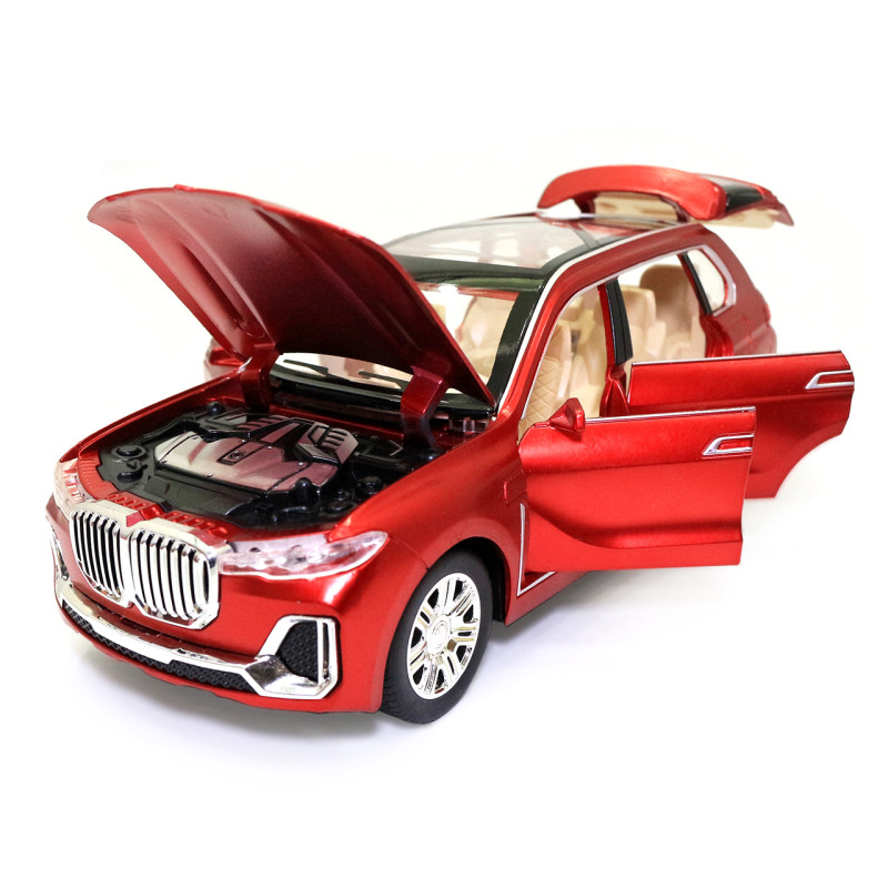 Іграшкова машинка металева BMW X7, "АвтоЕксперт" БМВ Х7, червоний, світло звук 19 * 7 * 8 см, (GT-4789)