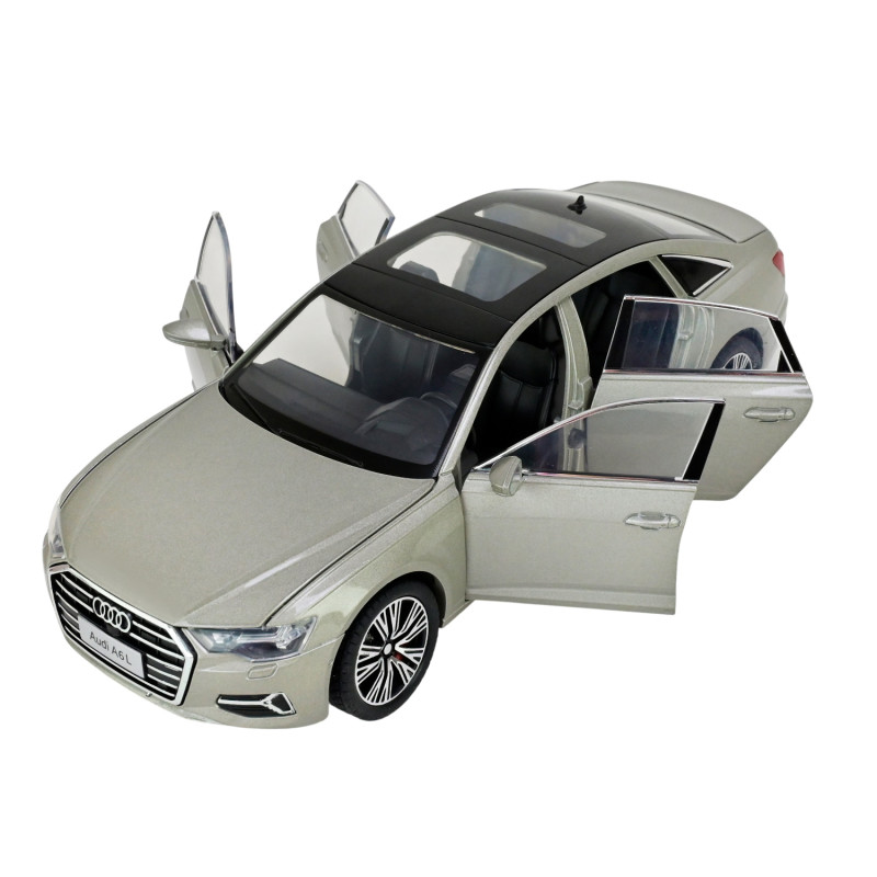Машина метал AUDI A6L Ауді сіра 1:24 світло звук 20,5*8*7см (AP7754)