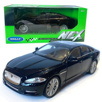 Игрушечная машинка металлическая WELLY 1:24 JAGUAR XJ, черный, 20.5*7.5 (22517W)