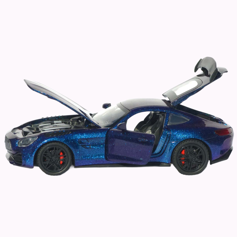 Машинка метал Mercedes-Benz AMG GT R АвтоЕксперт фіолетова 1:32 звук світло інерція (LF-99081)