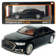 Машинка металева Audi A8 Ауді чорна 1:24 звук світло інерція відкр двері багажник капот гумові колеса 20,5*8*7см (AP-2065)