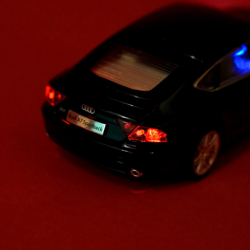 Машинка метал Audi A7 Sportback Автопром чорна 1:32 звук світло інерція 15,5*6*4 см (68319)