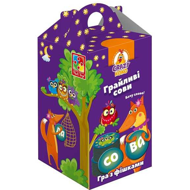 Настільна гра VLADI TOYS «Грайливі сови. Бачу сови» укр. (VT8033-04)