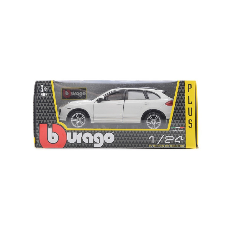 Машинка металлическая Porsche Cayenne Turbo Bburago,  Порше Кайен белый 11*12*24 см (18-21056)
