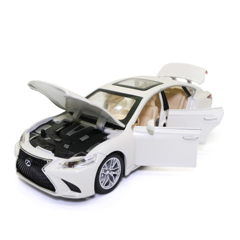 Машинка металева Lexus LS 500H "AutoExpert" Лексус ЛС 500 білий світло звук 16*4*6 см (EL-1823/11709)