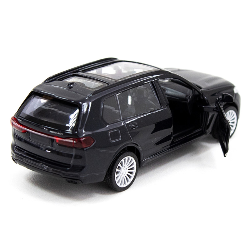 Іграшкова машинка металева BMW X7, БМВ, чорний, відкр двері, інерція, 5*11*4см (250272)