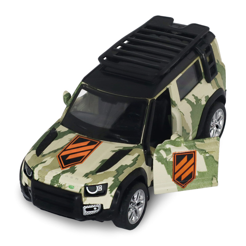 Машинка металева Шеврони Героїв 1:43 Land Rover Defender 110 3 ОШБр Ленд ровер 4*11*4см (250363M2)