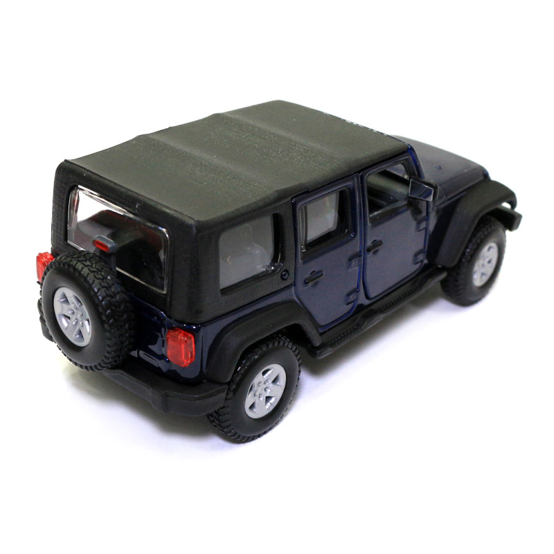 Машинка металева Jeep Wrangler Unlimited Rubicon "Bburago" Джип Вранглер синій 13*6*5 см (18-43012)