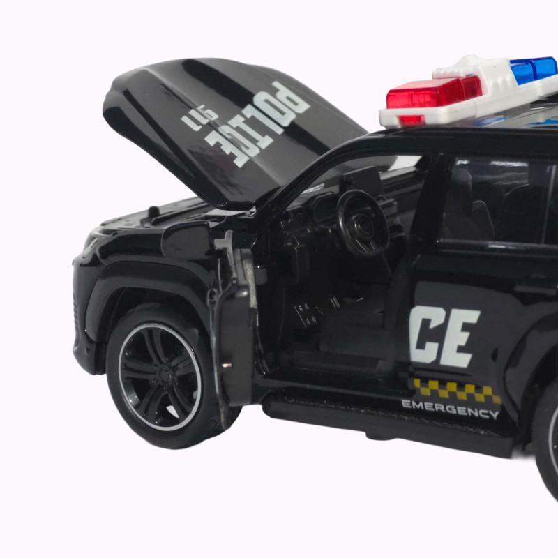 Машинка металл полиция Lexus LX 600 АвтоЭксперт черная 1:32 свет звук инерция 14,5*7*6,5 см (MG-94077)