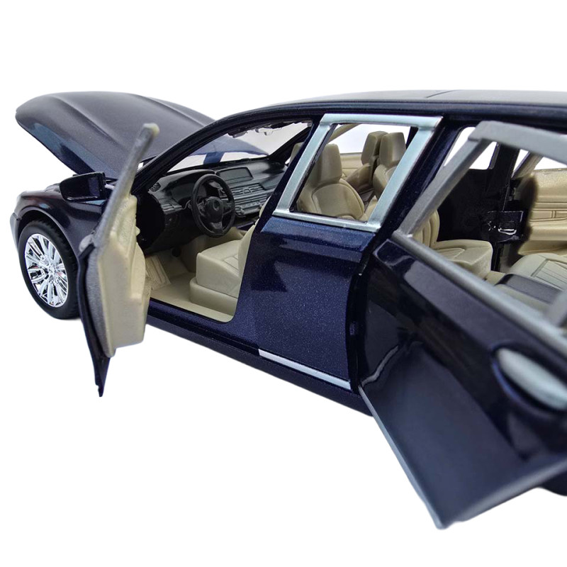 Машинка метал BMW 7 G11 БМВ лімузин синій 1:24 звук світло 20*5,5*6см (RS-61337)