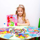 Набір для творчості "Creative Box. Сова" Vladi Toys, 9 картонних картинок, набір страз, набір м’якої мозаїки, набір помпонів, клей (VT4433-08)