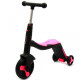 Самокат-трансформер дитячий Best Scooter 3в1 Рожевий (JT 70708)