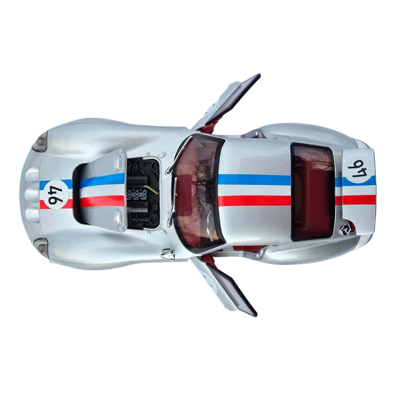 Машинка метал Ferrari 250 GTO Ферарі срібло 1:32 звук світло 14*5,5*3,5см (67007)