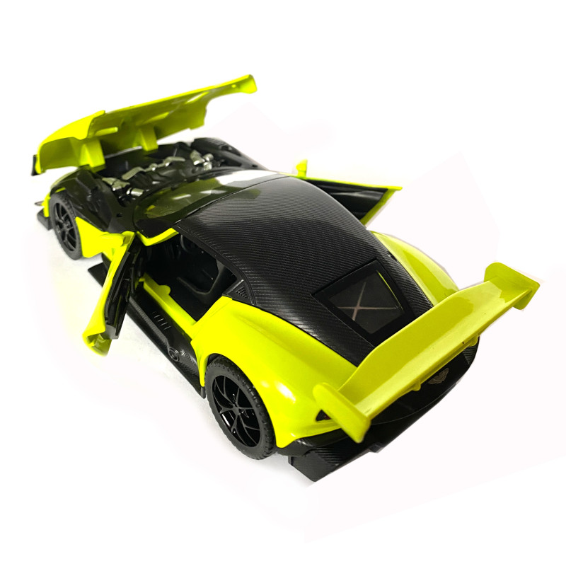Іграшкова машинка металева Aston Martin Vulcan, астон мартін, салатова, звук, світло, інерція, откр двері, капот, Автоексперт, 1:32,14,5*7*4,5 см (ТК-10601)