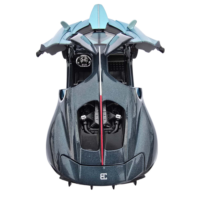 Машинка метал Bugatti Chiron Бугатті синя 1:32 світло звук 16*7,5*4см (22805)