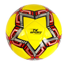 Мяч футбольный TK Sport  материал TPU Желтый вес 320-340г размер №5 (C50201)