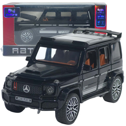 Машинка метал Mercedes-Benz G-Class (Гелендваген) АвтоЕксперт чорна 1:32 звук світло (L-0442-50)