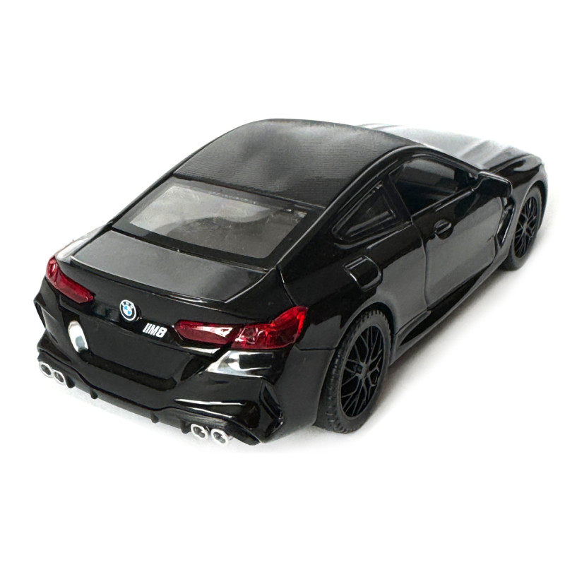 Машинка металева BMW M8 Competition Coupe БМВ чорна звук світло інерція відкр двері багажник капот Автосвіт 1:32, 14,9*4,9*5,9см (AP-2079)