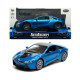 Іграшкова машинка металева BMW i8 купе, БМВ, синя, звук, світло, інерція, откр двері, багажник, капот, Автоексперт, 1:32, 16,5*6,5*4,0 см (11787)