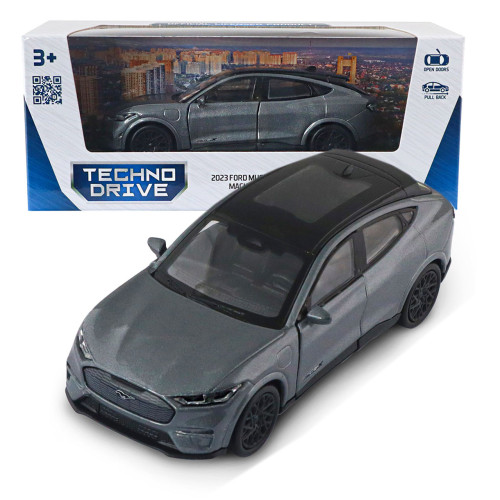 Машина метал Ford Mustang Mach-E GT 2023 Форд 1:43 сірий 5*12*4см (250387W)