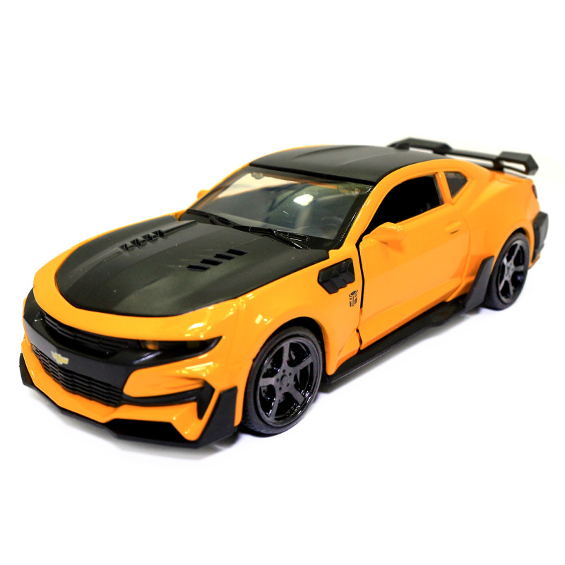Машинка металева Chevrolet Camaro «AutoExpert» Шевроле Камаро, жовта, звук, світло 15*5*7 см (LF-34698)