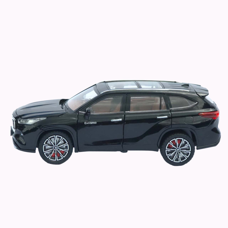 Машинка метал Toyota Highlander АвтоЕксперт чорна 1:24 світло звук відкр двері капот багажник (1980-08)