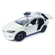 Машинка метал Tesla model X електрокар біла Тесла 1:24 відкр двері баг капот звук світло 17,5*7,5*5,5см (EL 97188)