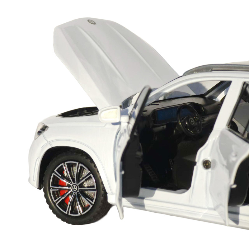 Машинка метал Mercedes-Benz GLE-Class АвтоЕксперт біла 1:24 відкр двері капот багажник (1841-12)