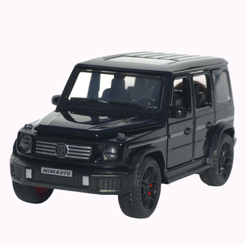 Машинка метал Mercedes-Benz G-Class (Гелендваген) АвтоЕксперт чорна 1:32 звук світло (LF-80110)