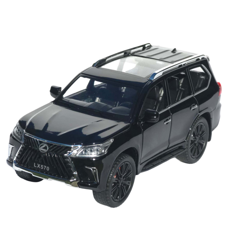 Машинка метал Lexus LX 570 АвтоСвіт чорна 1:22 звук світло інерція 21*9*8 см (AP-1982)
