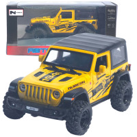 Машинка метал Jeep Wrangler Rubicon АвтоЕксперт жовта 1:32 світло звук інерція 14*6*6 см (LF-05124)