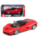 Машинка металлическая Laferrari Bburago 1:24, красная феррари лаферрари, откр капот, 13*5*3 см (18-26001)