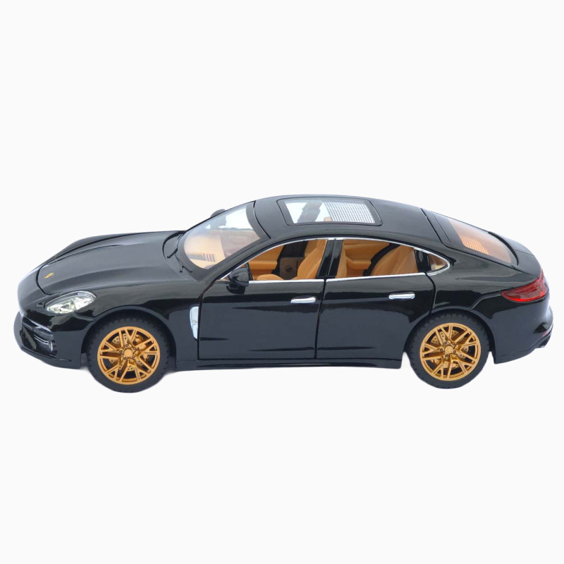 Машинка метал Porsche Panamera АвтоЕксперт чорна 1:24 звук світло інерція 20*7,5*6 см (3120-04)