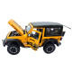 Машинка метал Jeep Wrangler Rubicon джип вранглер жовтий 1:24 світло звук 21,5*8*9см (GT - 94911)