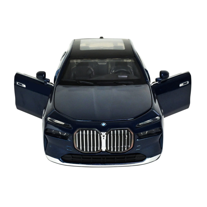 Машина металл BMW I7 БМВ синяя 1:24 свет звук 22*6,5*8см (68283A(B))